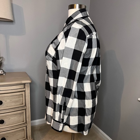 Lane Bryant Checkered Button-Up Shirt in Size 18 - Picture 2 of 6